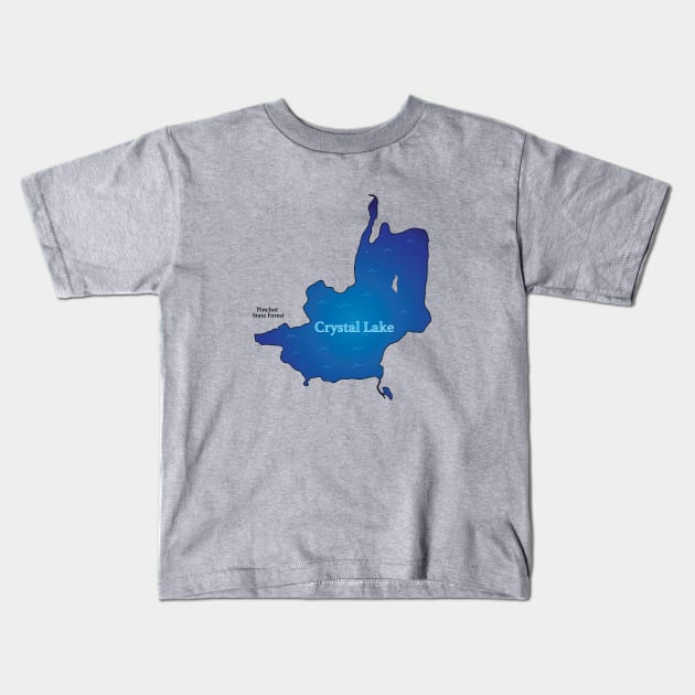 Crystal Lake Pennsylvania Kids T-Shirt by ACGraphics